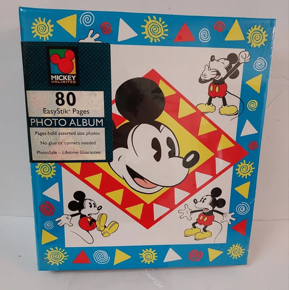 Vintage Disney Micky Unlimited Easystik Pages Photo Album - Picture 1 of 14